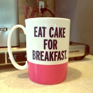 Kate Spade Eat Cake For Breakfast Mug ♠️🍰